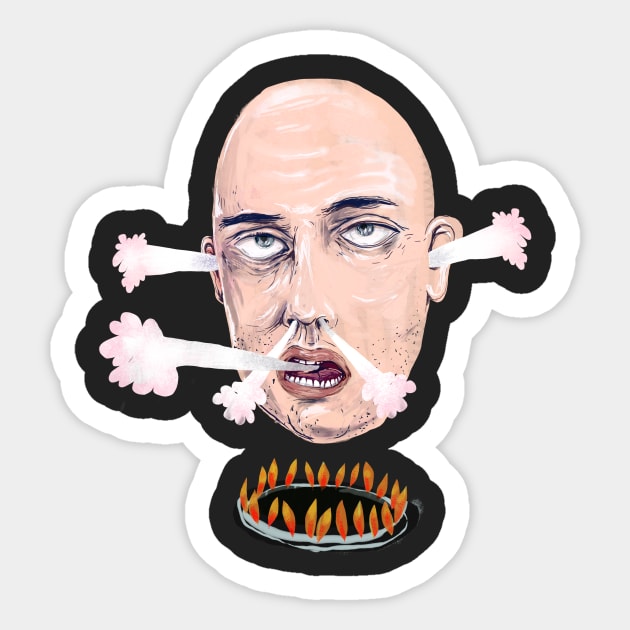 Boiling Head Sticker by IvanStanisic